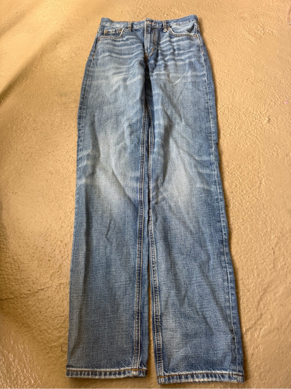 Zara vintage Light Blue Straight Leg Jeans size 2 Tall